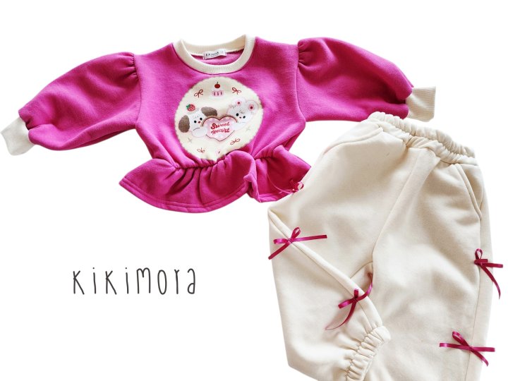 Kikimora - Korean Baby Fashion - #babyfashion - Cotton Ribbon Jogger Pants - 3