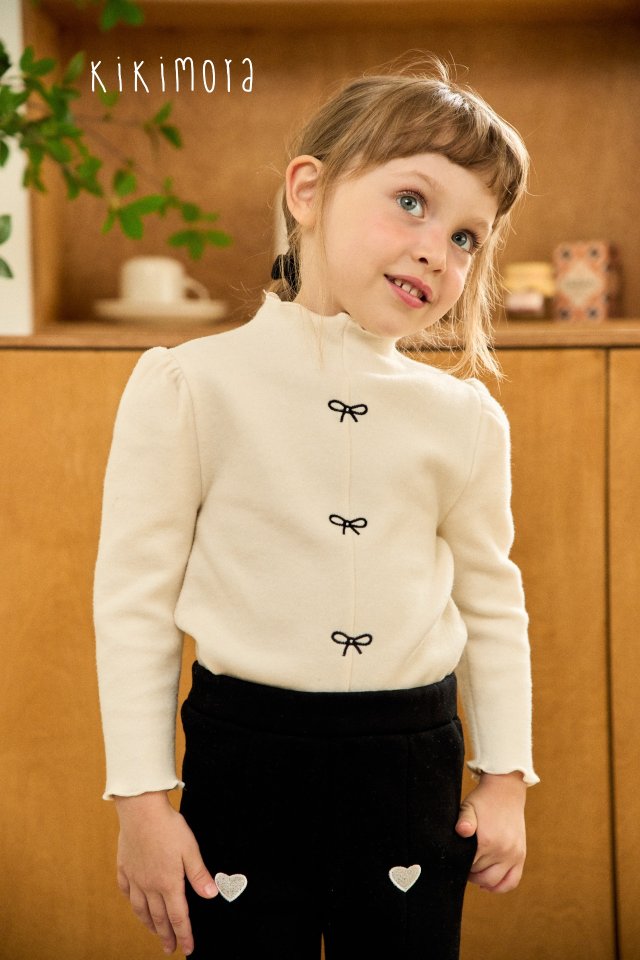Kikimora - Korean Baby Fashion - #babyfever - Choco Ribbon Tee (Winter) - 9