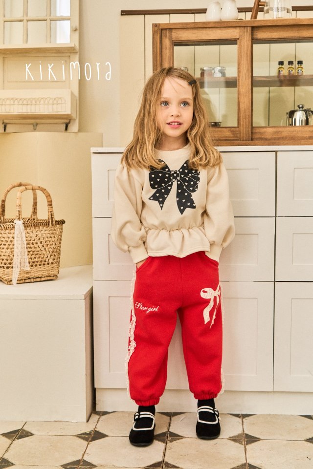 Kikimora - Korean Baby Fashion - #babyfashion - Star Ribbon Sweatshirt - 4