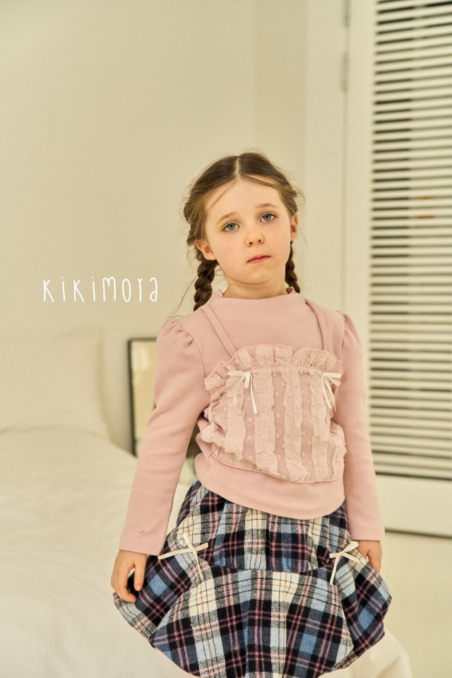 Kikimora - Korean Baby Fashion - #babyfever - Check Balloon Skirt - 10