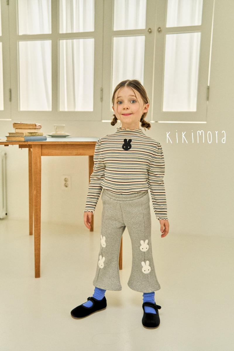 Kikimora - Korean Baby Fashion - #babygirlfashion - Snow Rabbit Bootcut Pants - 11