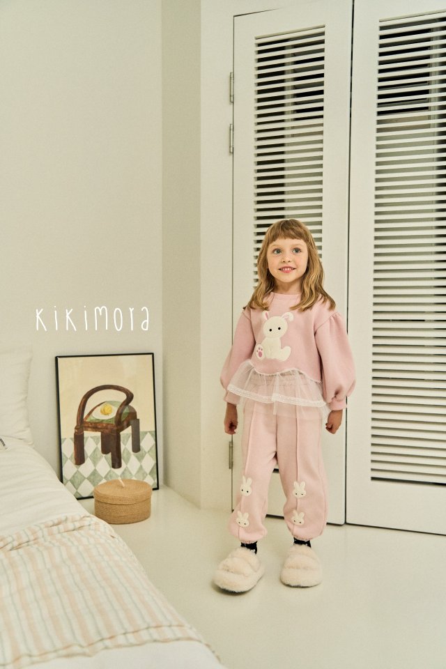 Kikimora - Korean Baby Fashion - #babygirlfashion - Fluffy Bunny Jogger Pants - 7