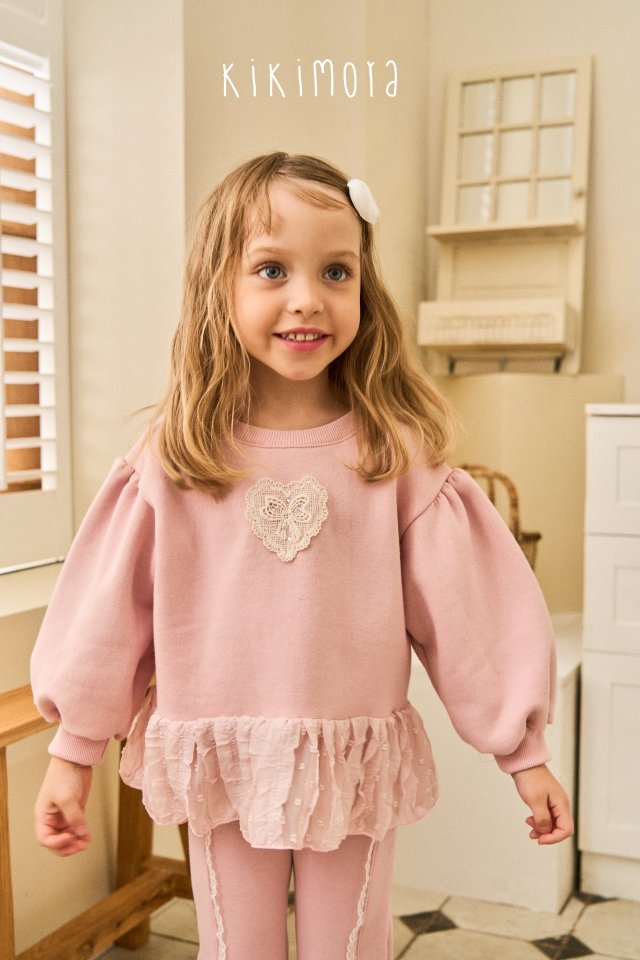 Kikimora - Korean Baby Fashion - #babygirlfashion - French Lace Sweatshirt