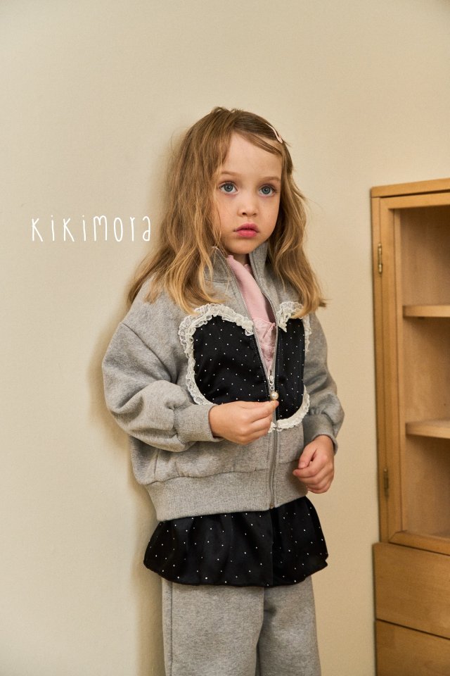 Kikimora - Korean Baby Fashion - #babygirlfashion - Romantic Heart Zip-up - 9