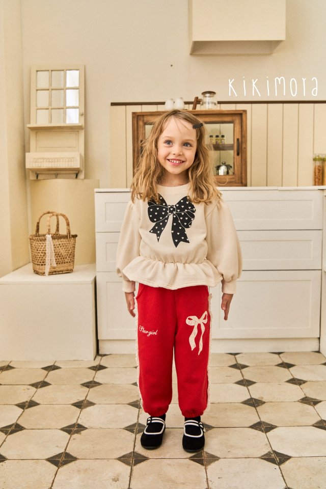 Kikimora - Korean Baby Fashion - #babygirlfashion - Star Ribbon Sweatshirt - 5
