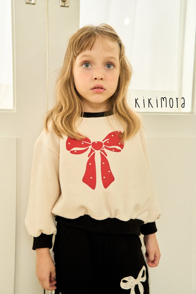 Kikimora - Korean Baby Fashion - #babylifestyle - Love Pop Ribbon Sweatshirt - 9