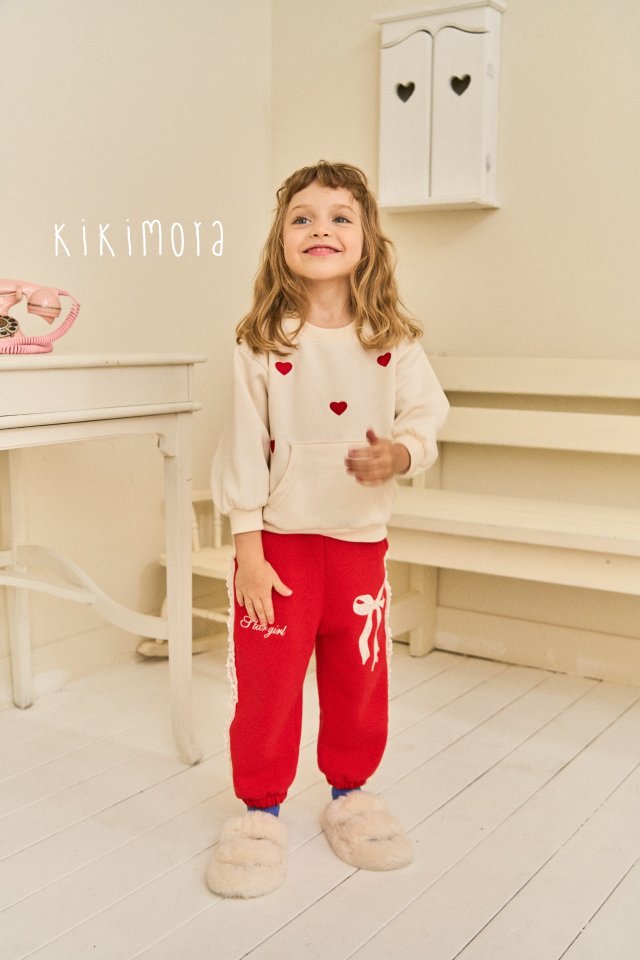 Kikimora - Korean Baby Fashion - #babylifestyle - Heart Love Sweatshirt - 3