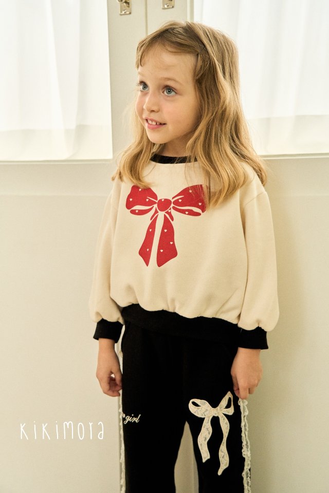 Kikimora - Korean Baby Fashion - #babyoninstagram - Love Pop Ribbon Sweatshirt - 10