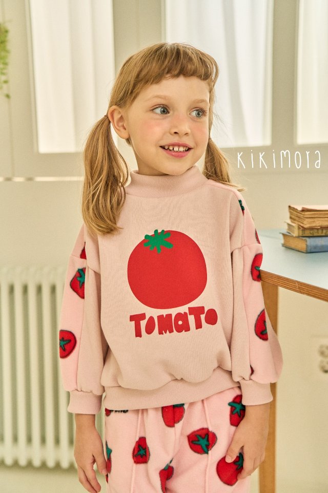 Kikimora - Korean Baby Fashion - #babyootd - Fleece Tomato Jogger Pants - 12
