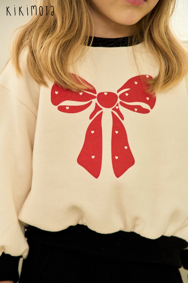 Kikimora - Korean Baby Fashion - #babyootd - Love Pop Ribbon Sweatshirt - 11
