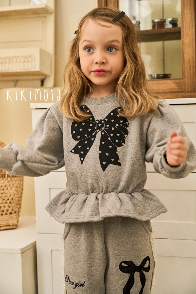 Kikimora - Korean Baby Fashion - #babyootd - Star Ribbon Sweatshirt - 8