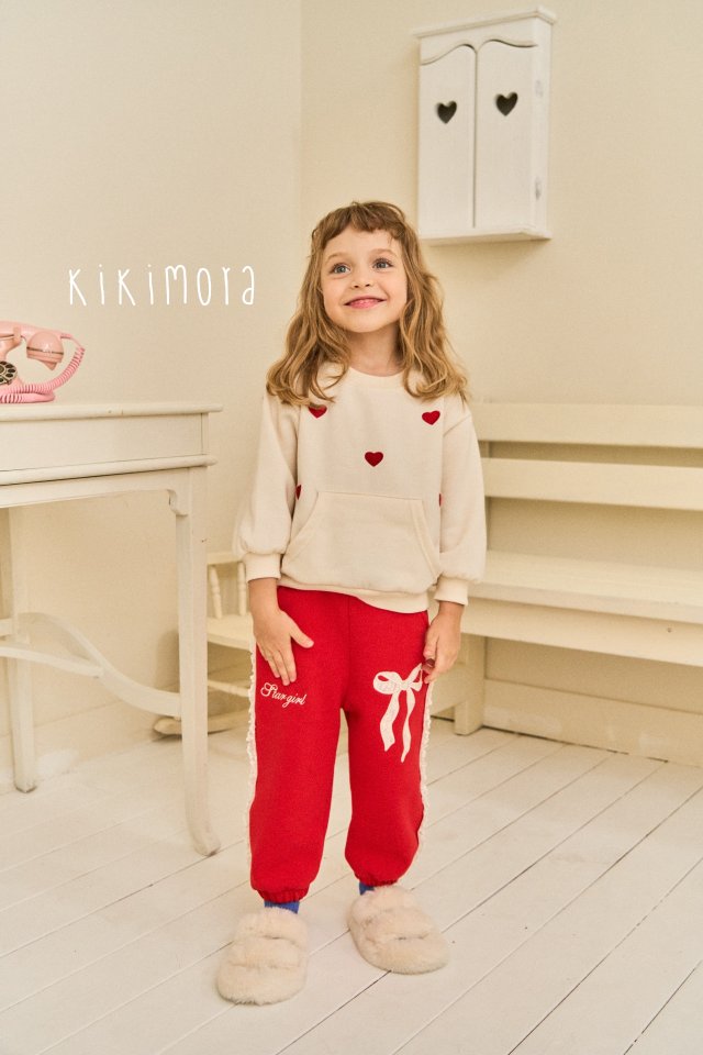 Kikimora - Korean Baby Fashion - #babyootd - Heart Love Sweatshirt - 5