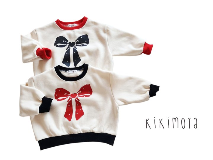 Kikimora - Korean Baby Fashion - #babyoutfit - Love Pop Ribbon Sweatshirt - 12