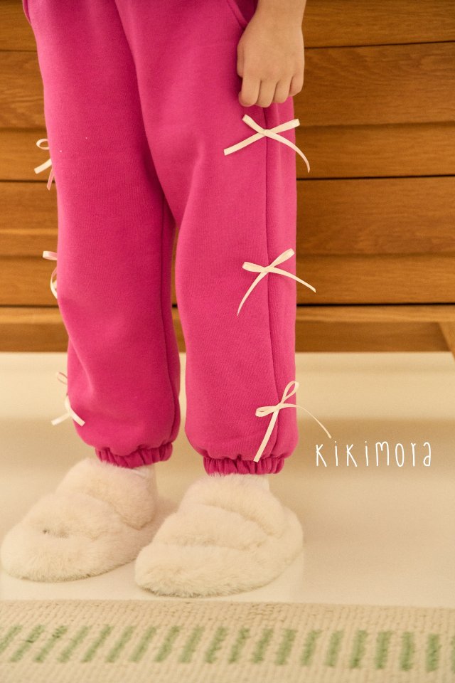 Kikimora - Korean Baby Fashion - #babyoutfit - Cotton Ribbon Jogger Pants - 9
