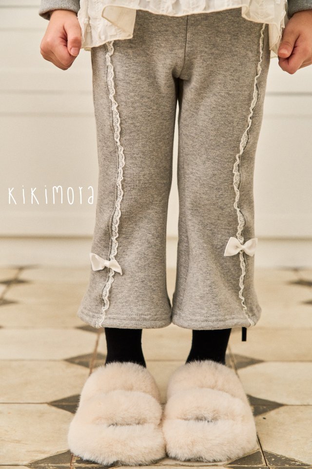 Kikimora - Korean Baby Fashion - #babyootd - Petit Lace Bootcut Pants - 4