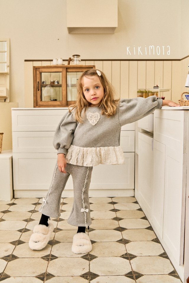 Kikimora - Korean Baby Fashion - #babyoutfit - Petit Lace Bootcut Pants - 5