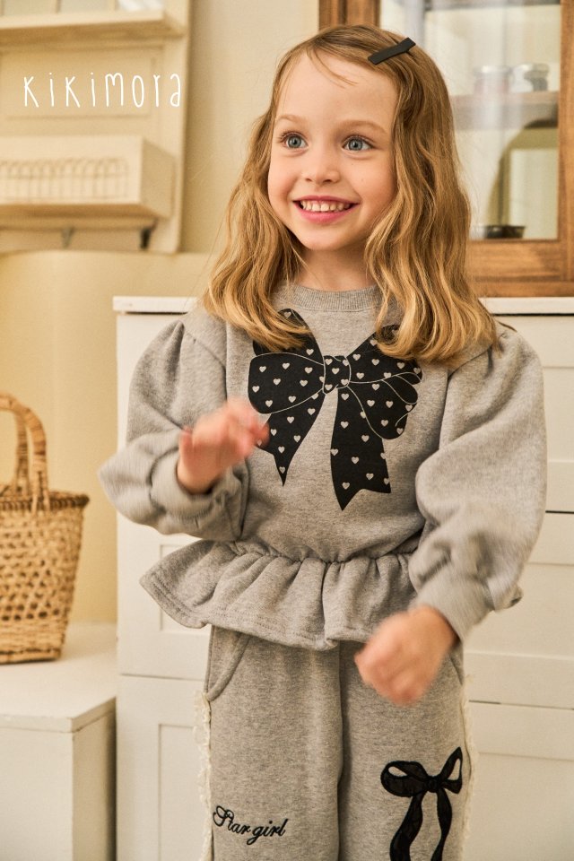 Kikimora - Korean Baby Fashion - #babyoutfit - Star Ribbon Sweatshirt - 9