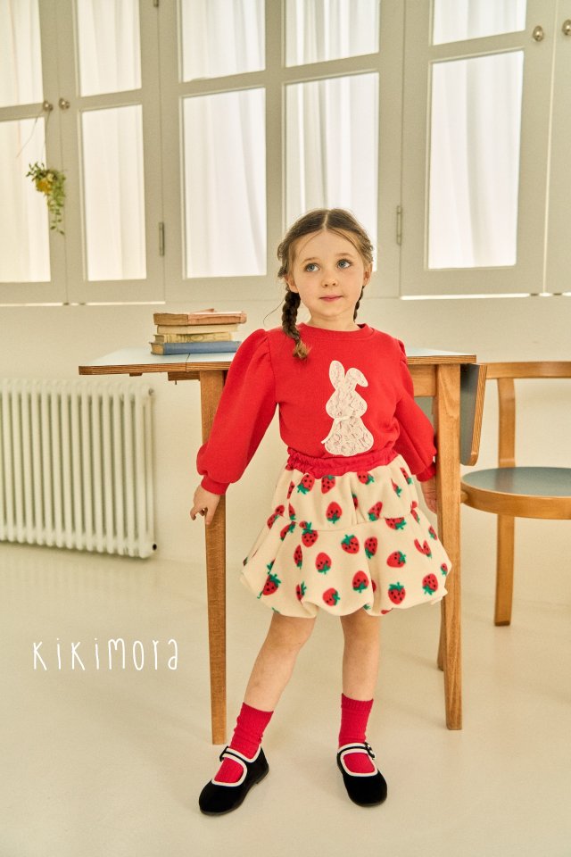 Kikimora - Korean Baby Fashion - #babyoutfit - Strawberry Balloon Skirt - 2