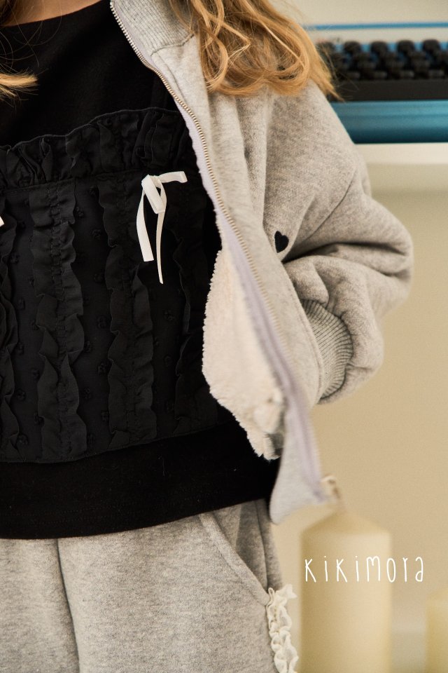 Kikimora - Korean Baby Fashion - #babywear - Heart Point Zip-up - 10