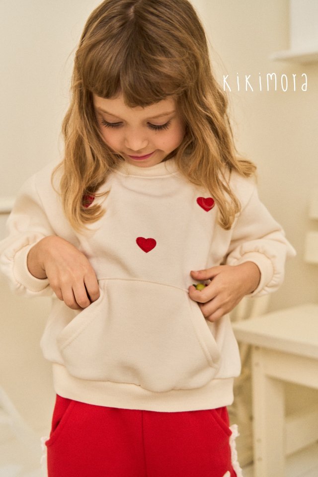 Kikimora - Korean Baby Fashion - #babywear - Heart Love Sweatshirt - 8