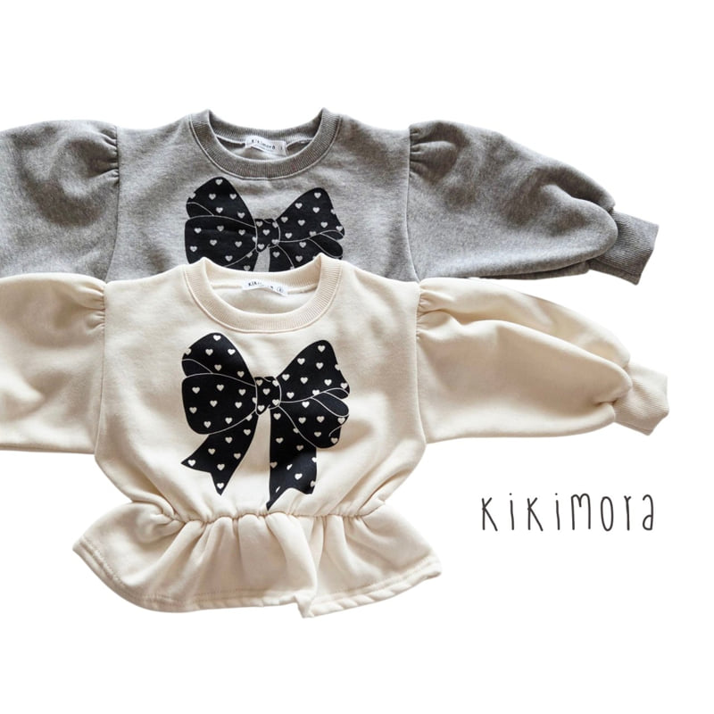 Kikimora - Korean Baby Fashion - #onlinebabyboutique - Star Ribbon Sweatshirt - 12