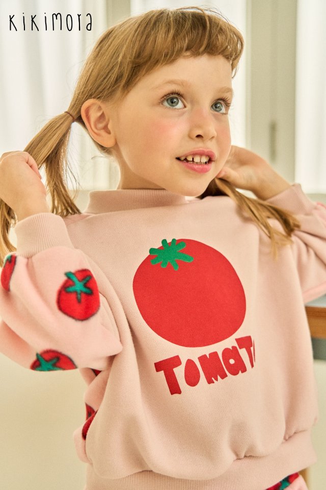 Kikimora - Korean Baby Fashion - #onlinebabyshop - Tomato Sweatshirt - 3