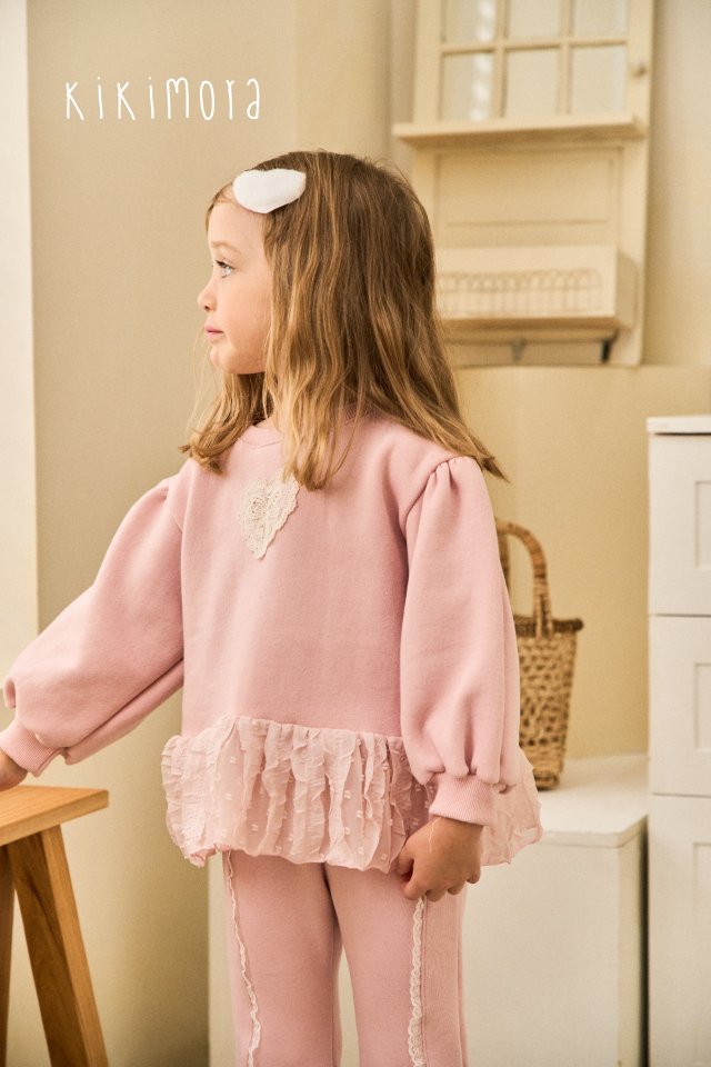 Kikimora - Korean Baby Fashion - #onlinebabyshop - French Lace Sweatshirt - 9
