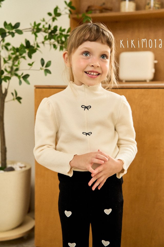 Kikimora - Korean Baby Fashion - #onlinebabyshop - Choco Ribbon Tee (Winter) - 3