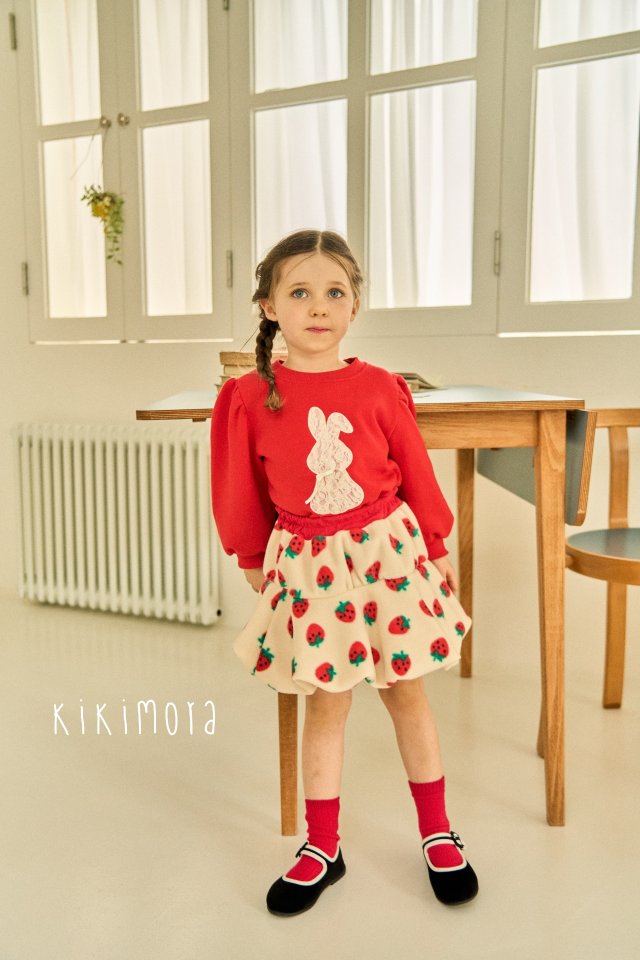 Kikimora - Korean Baby Fashion - #onlinebabyshop - Strawberry Balloon Skirt - 5