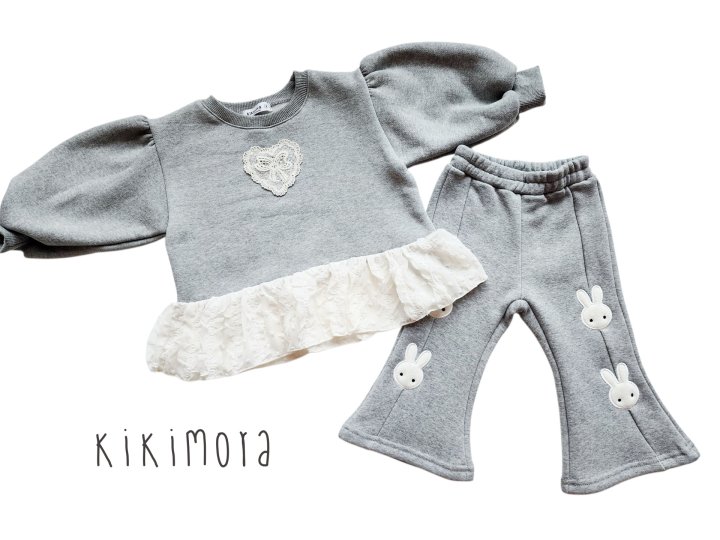 Kikimora - Korean Baby Fashion - #smilingbaby - Snow Rabbit Bootcut Pants - 5