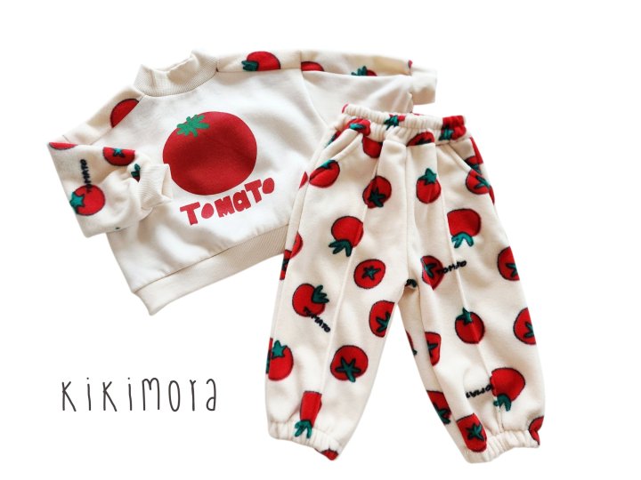 Kikimora - Korean Baby Fashion - #smilingbaby - Fleece Tomato Jogger Pants - 3