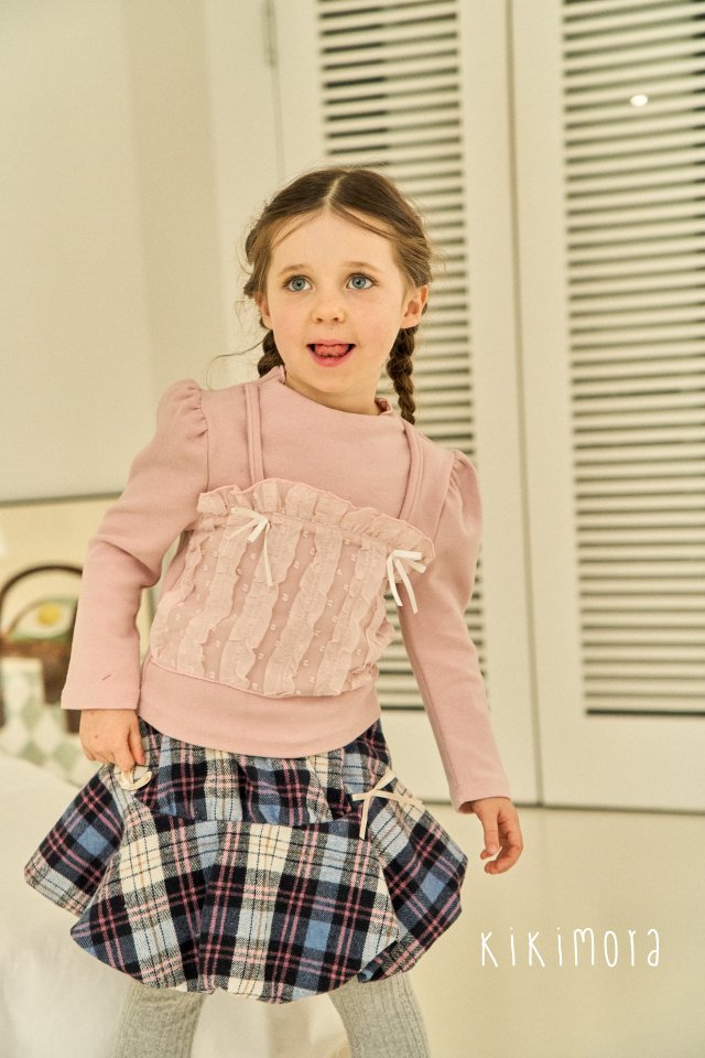 Kikimora - Korean Baby Fashion - #smilingbaby - Check Balloon Skirt - 5