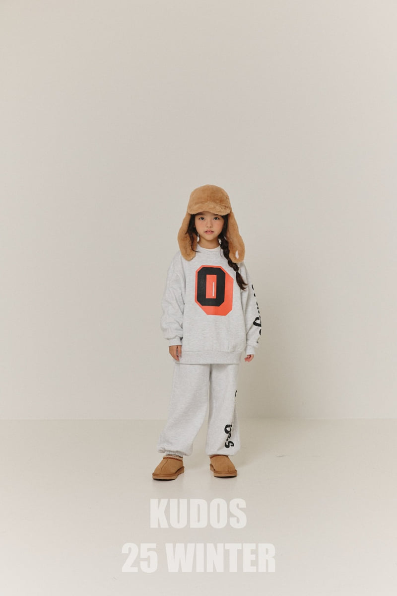Kudos - Korean Children Fashion - #Kfashion4kids - Orange Logo Track Pants - 2