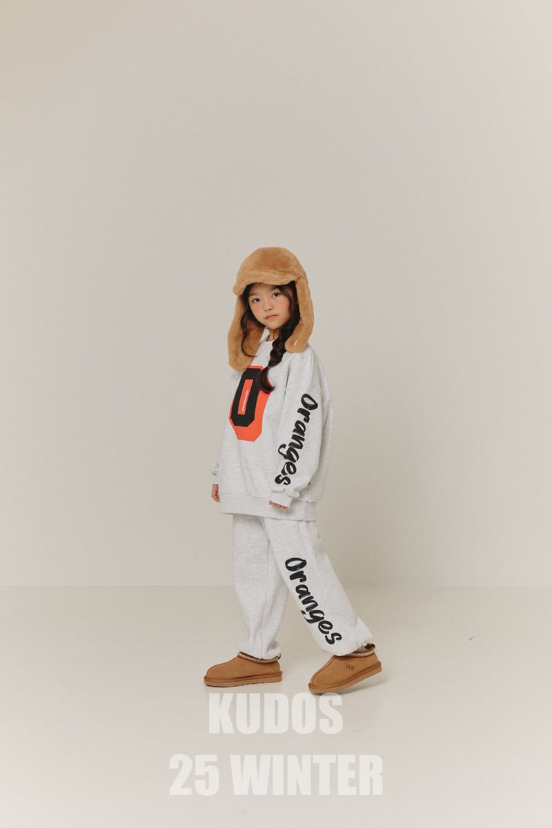 Kudos - Korean Children Fashion - #childofig - Orange Logo Track Pants - 10