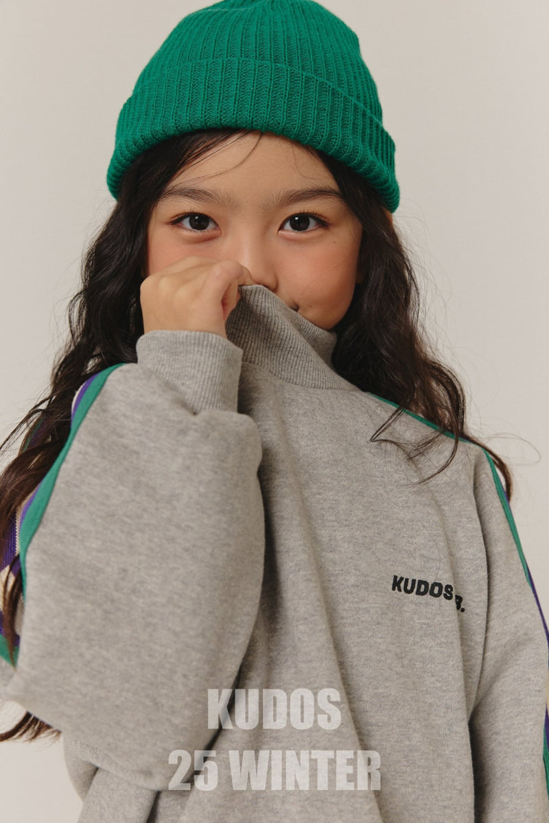 Kudos - Korean Children Fashion - #designkidswear - Side Tape Mock Neck Sweatshirt - 9