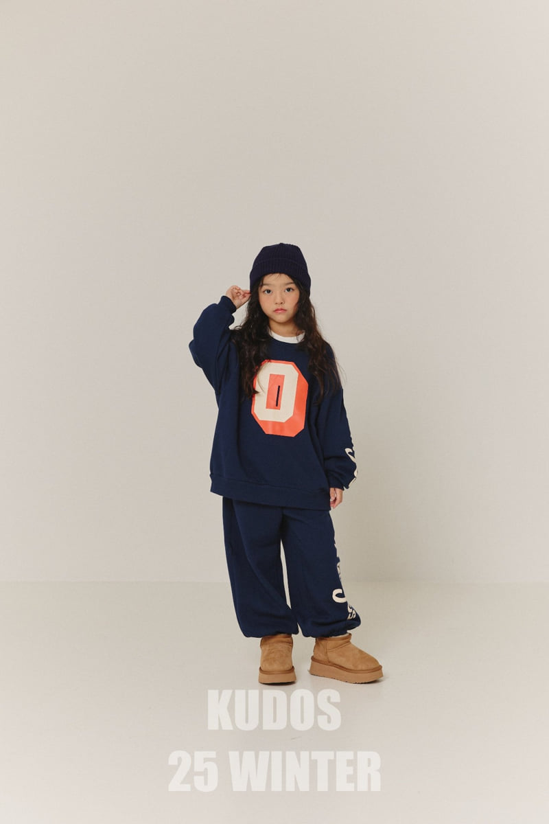 Kudos - Korean Children Fashion - #designkidswear - Orange Logo Track Pants - 12