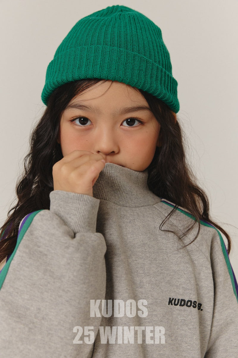 Kudos - Korean Children Fashion - #discoveringself - Side Tape Mock Neck Sweatshirt - 10