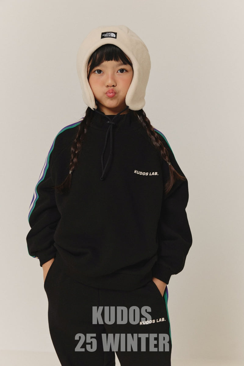 Kudos - Korean Children Fashion - #fashionkids - Side Tape Mock Neck Sweatshirt - 11