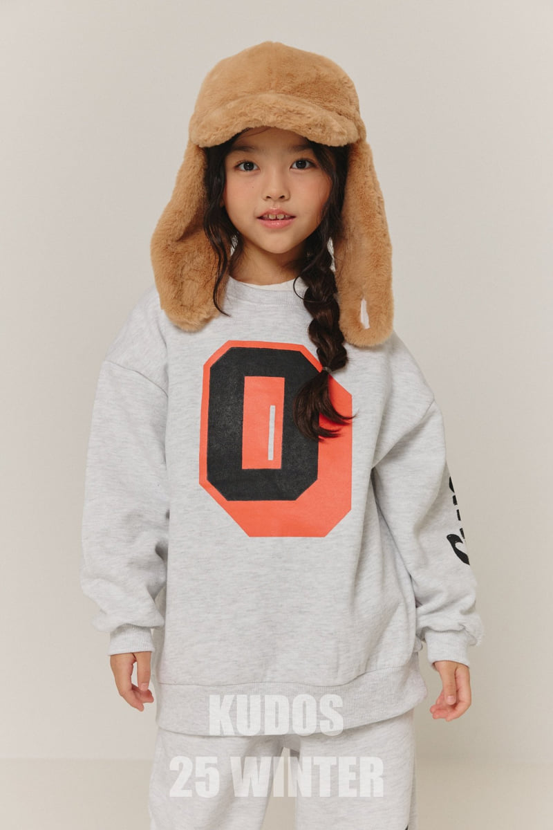 Kudos - Korean Children Fashion - #fashionkids - Orange Logo Sweatshirt - 3