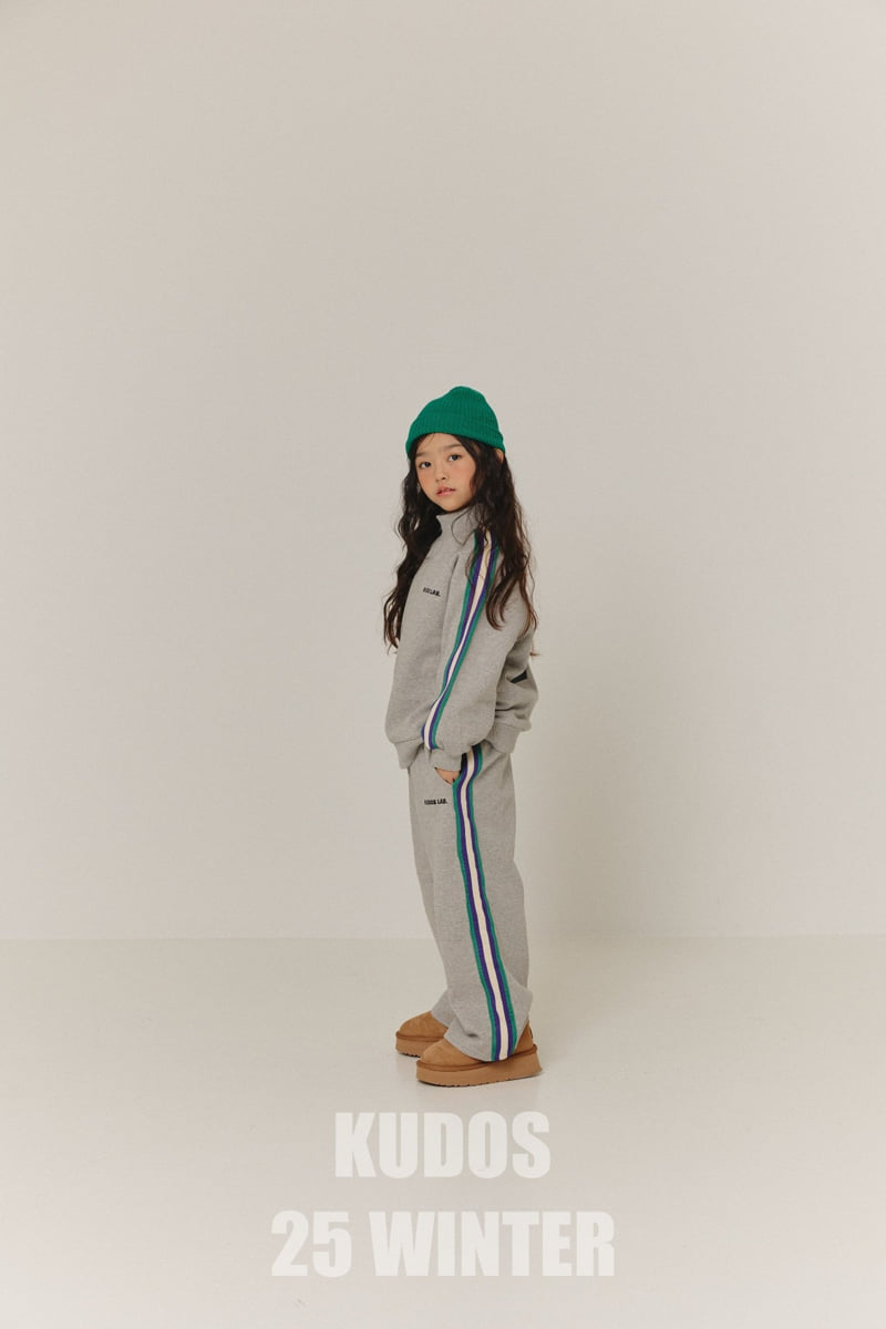 Kudos - Korean Children Fashion - #kidsshorts - Side Tape Training Pants - 5