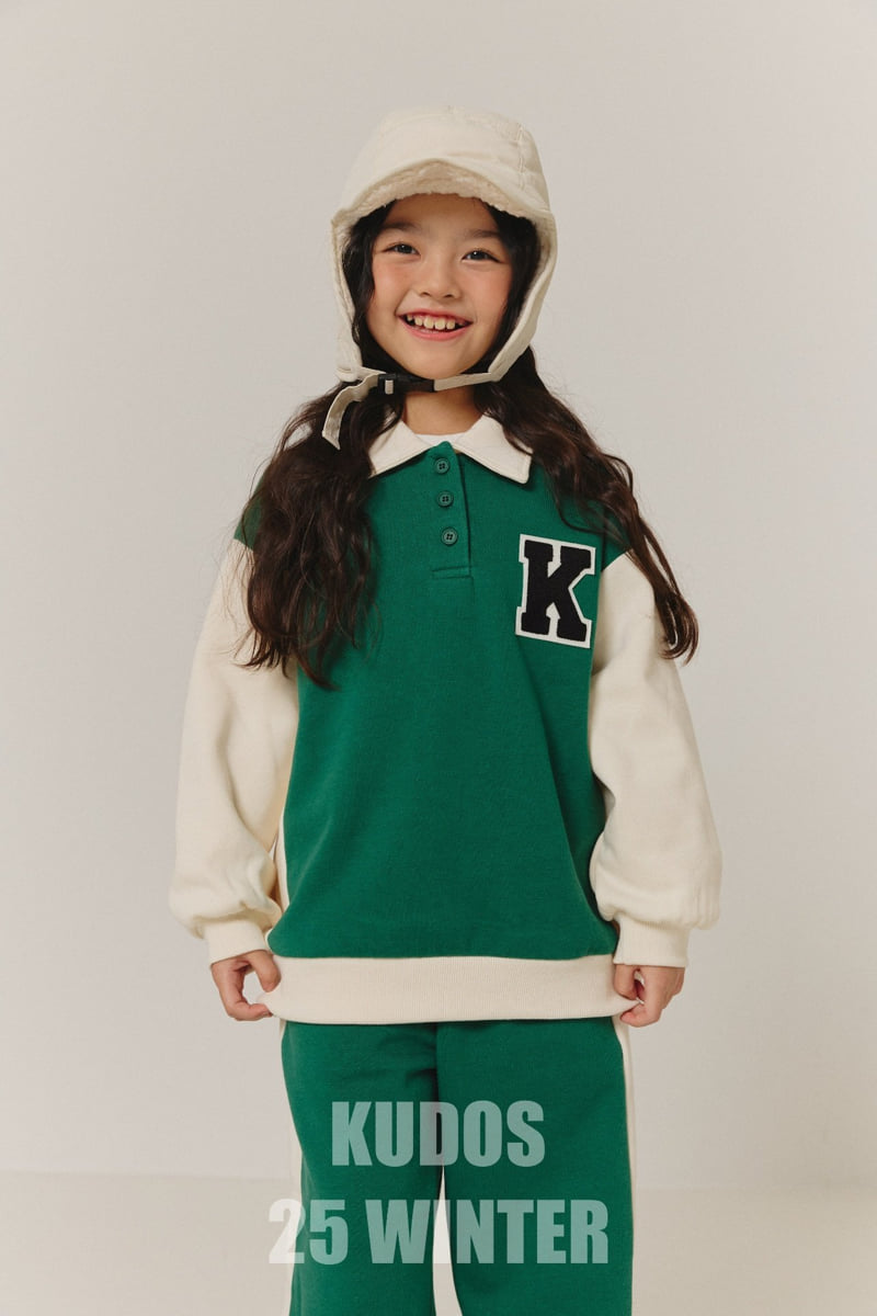 Kudos - Korean Children Fashion - #kidsshorts - K Logo Sweatshirt - 3