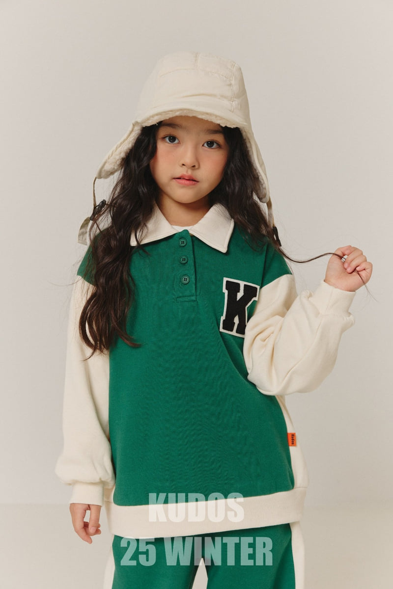 Kudos - Korean Children Fashion - #kidsshorts - K Logo Sweatshirt - 4