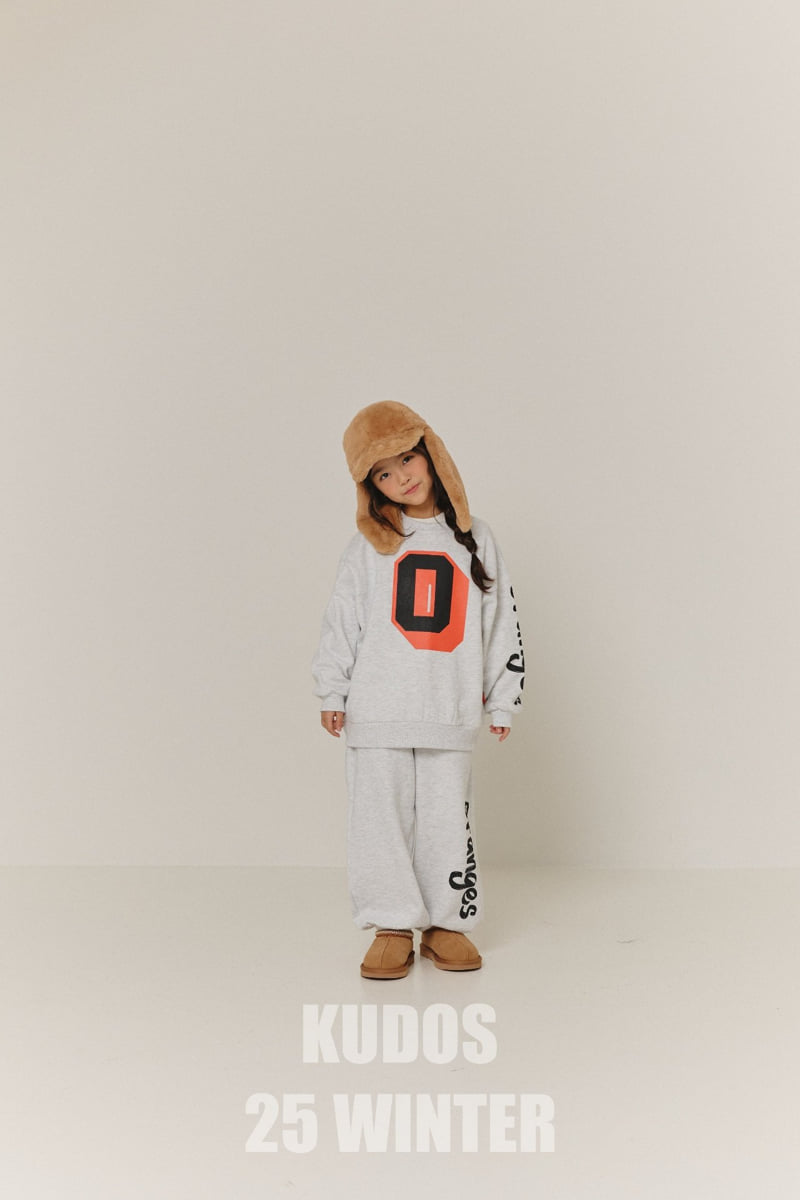 Kudos - Korean Children Fashion - #littlefashionista - Orange Logo Track Pants - 3