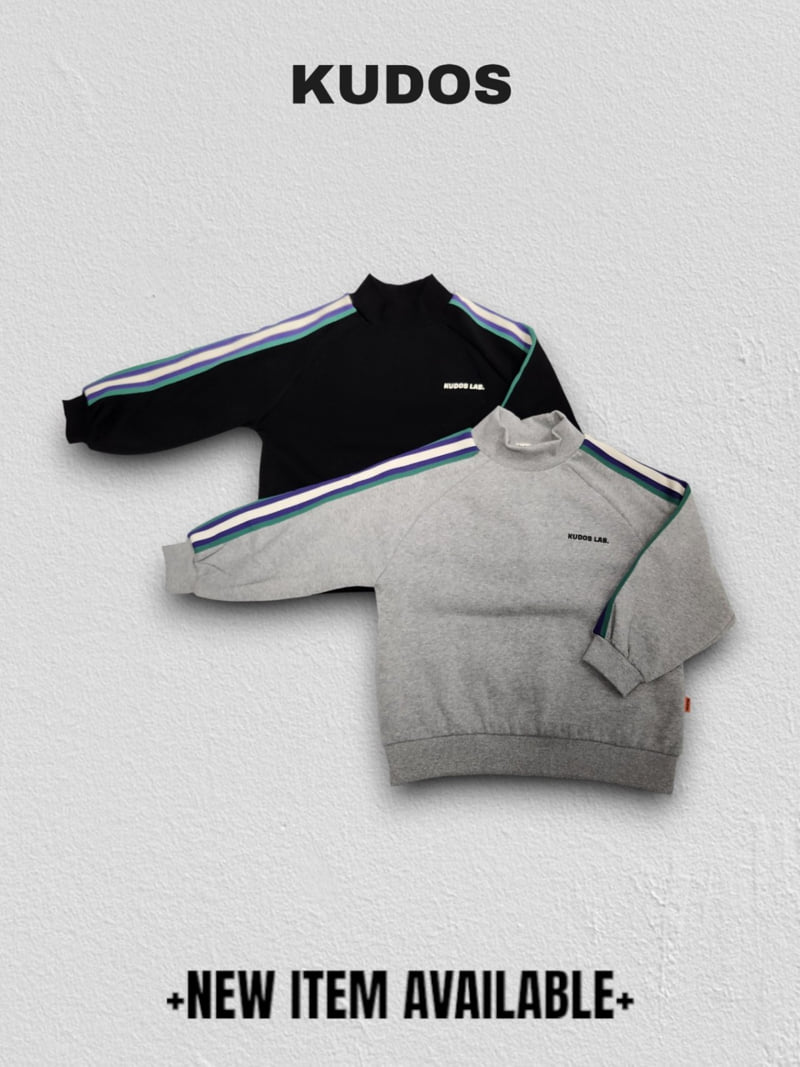 Kudos - Korean Children Fashion - #magicofchildhood - Side Tape Mock Neck Sweatshirt