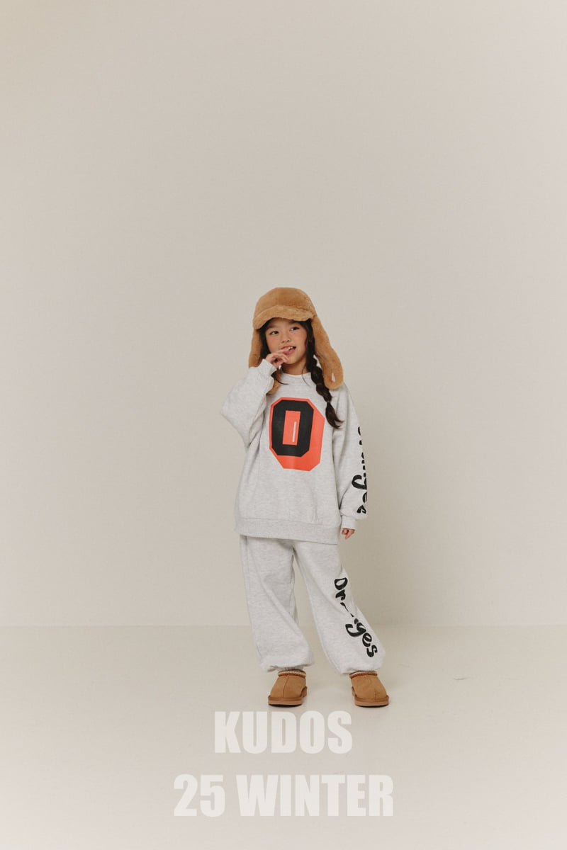 Kudos - Korean Children Fashion - #littlefashionista - Orange Logo Track Pants - 4