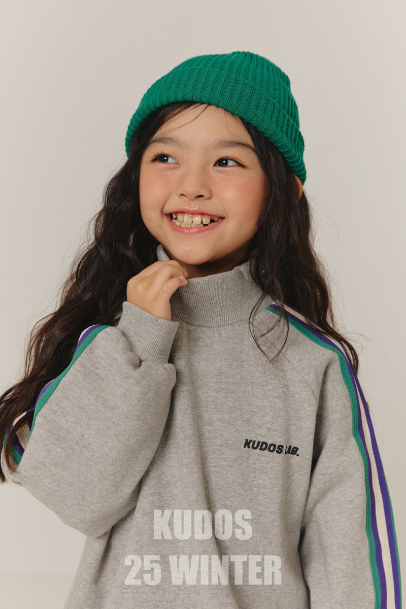 Kudos - Korean Children Fashion - #stylishchildhood - Side Tape Mock Neck Sweatshirt - 6