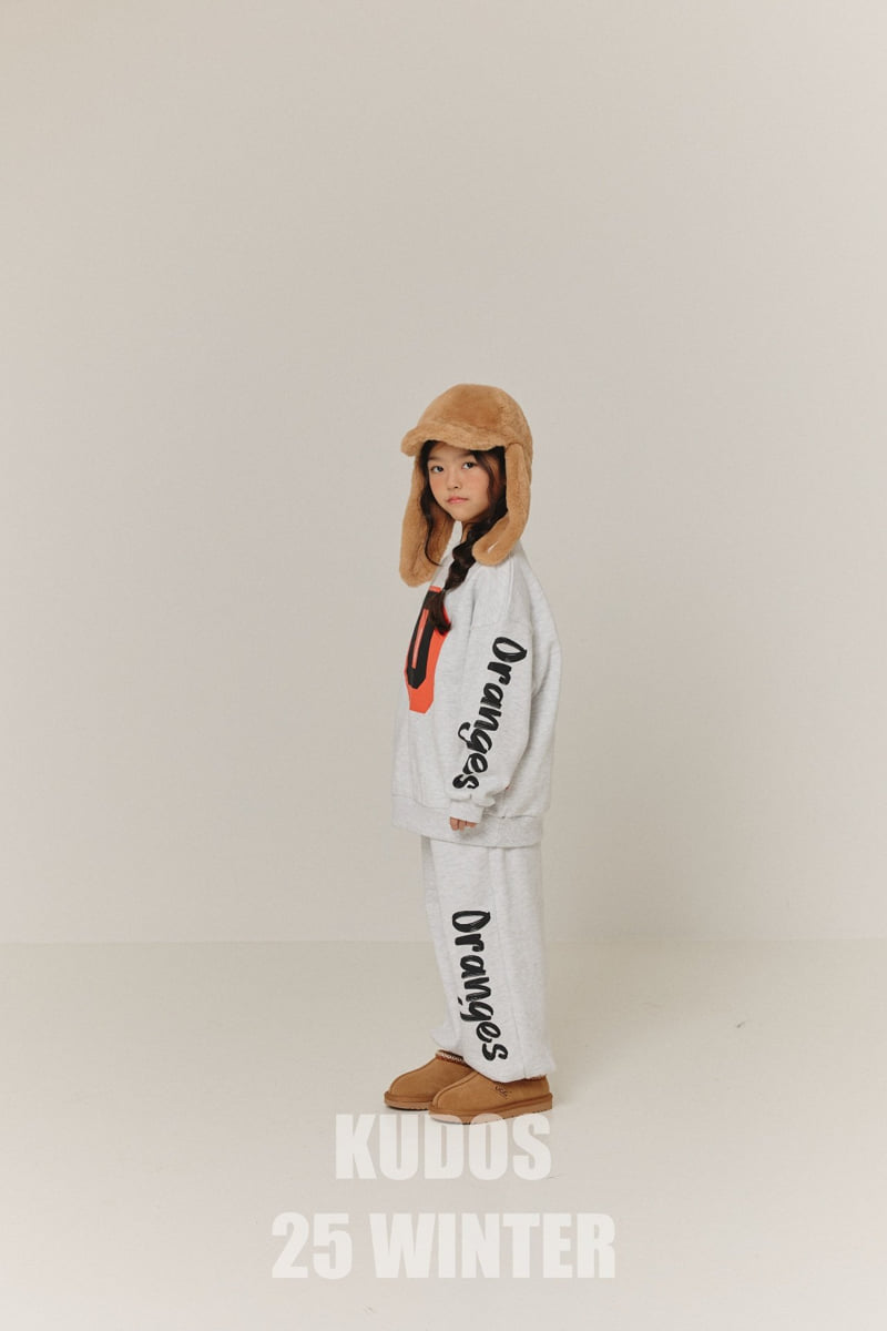 Kudos - Korean Children Fashion - #stylishchildhood - Orange Logo Track Pants - 9