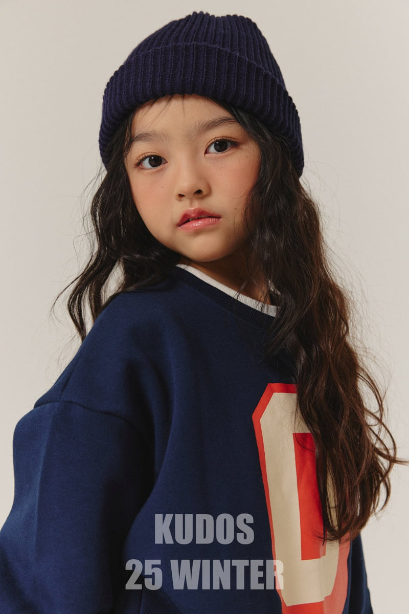 Kudos - Korean Children Fashion - #todddlerfashion - Orange Logo Sweatshirt - 12