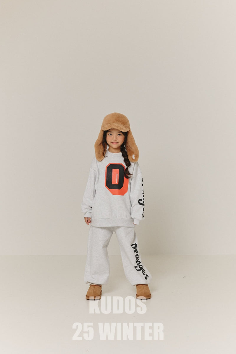 Kudos - Korean Children Fashion - #todddlerfashion - Orange Logo Track Pants - 7