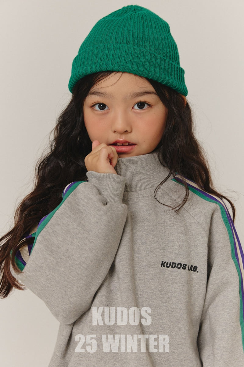 Kudos - Korean Children Fashion - #toddlerclothing - Side Tape Mock Neck Sweatshirt - 5